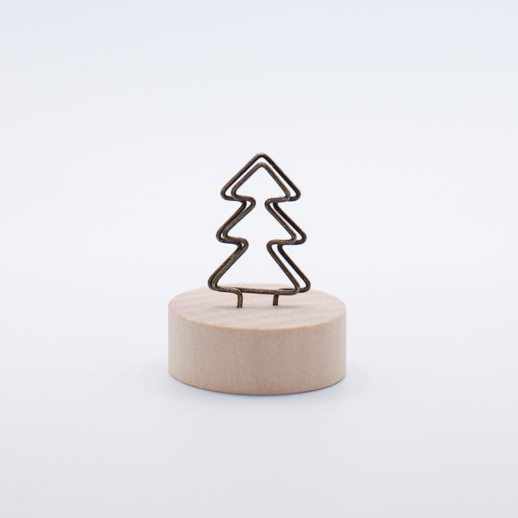 Wooden Christmas Tree Card Holder