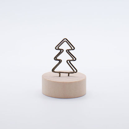 Wooden Christmas Tree Card Holder