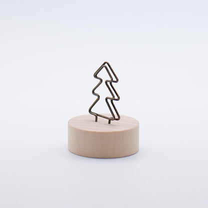 Wooden Christmas Tree Card Holder