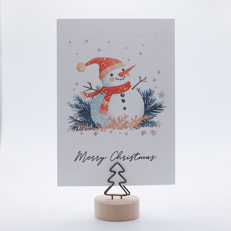 Wooden Christmas Tree Card Holder