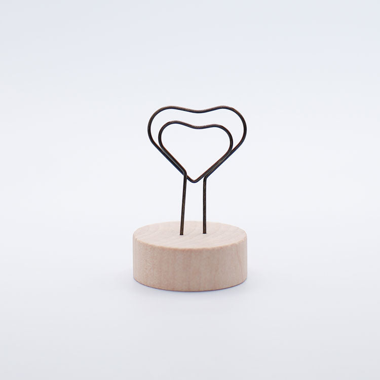 Wooden Heart Card Holder