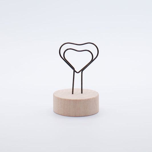 Wooden Heart Card Holder