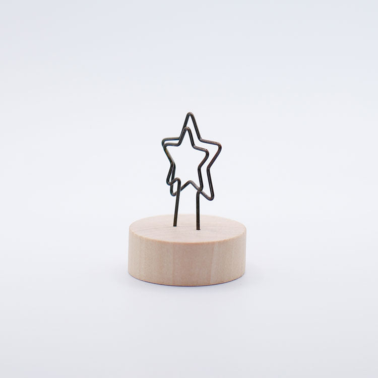 Wooden Star Card Holder