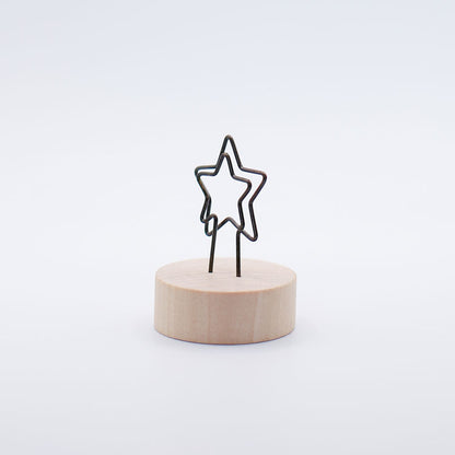 Wooden Star Card Holder