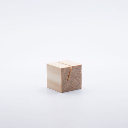 Wooden Square Card Holder