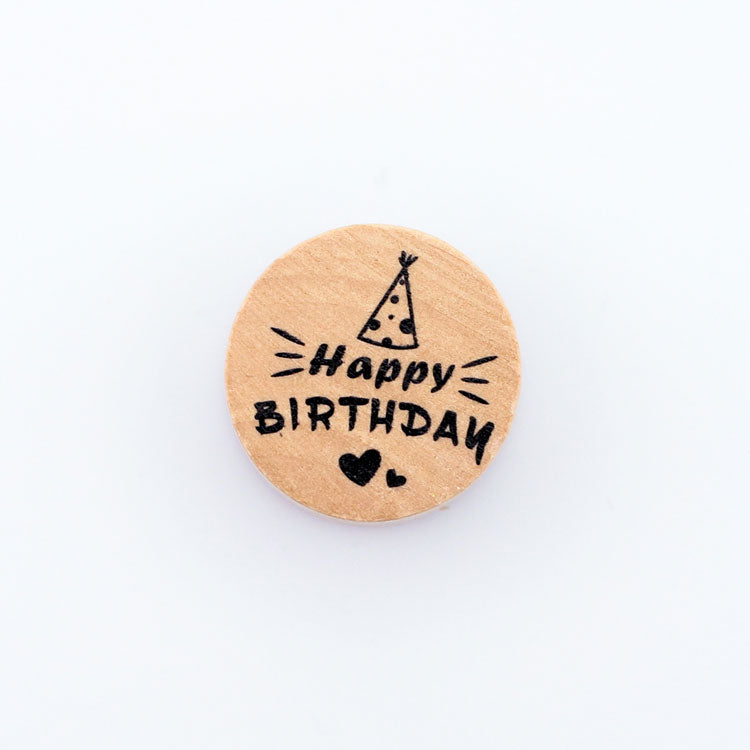 Party Hat and Hearts Stamp