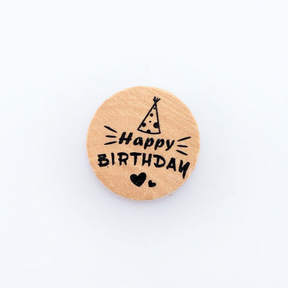 Party Hat and Hearts Stamp