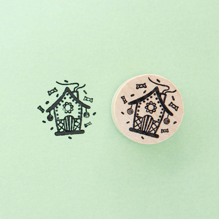 Winter House Stamp